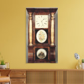 柱時計， c.1855 キャンバスプリント (インサイチュ (リビング))