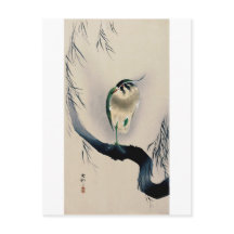 柳にタゲリ,古邨ヤナギ枝に北寄せ，コソン