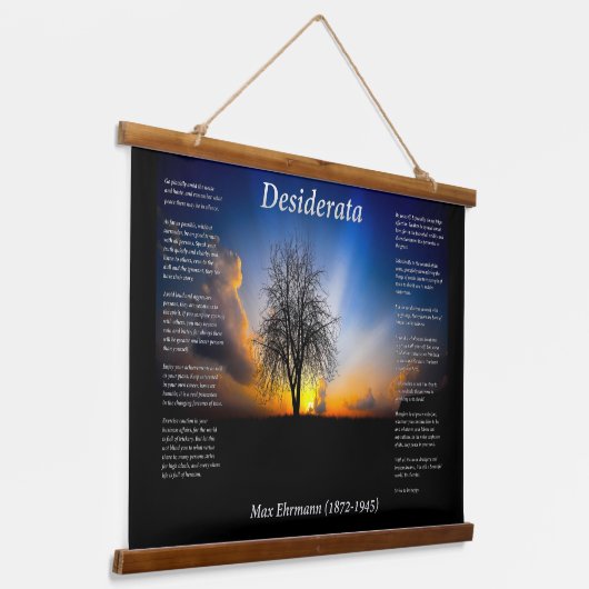 柳のシルエット 吊り下げ型タペストリー (傾斜あり)