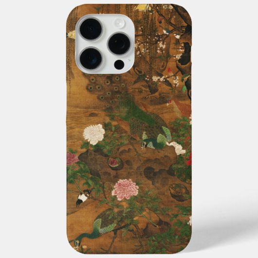 柳の下に鳥が集まる春 Case-Mate iPhoneケース (裏面)