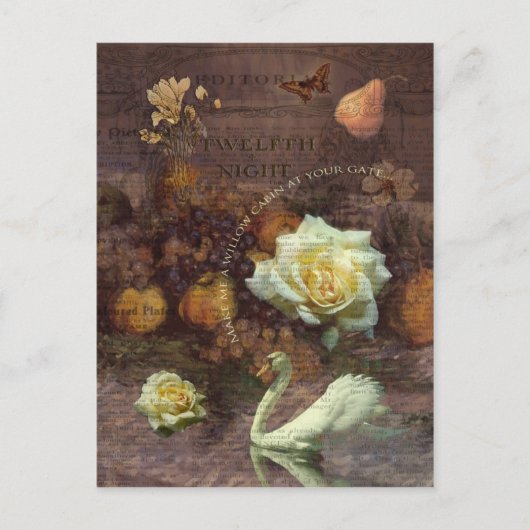 柳の小屋に… ポストカード (正面)