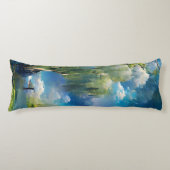 柳の木から空へ抽象芸術 ボディピロー (正面)