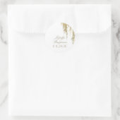 柳の木の優雅な結婚式 ラウンドシール (バッグ)