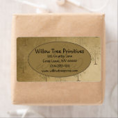 柳の木の国初期ののラベル ラベル (インサイチュ)