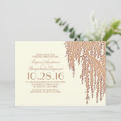 柳の木の屋外リエレガントハーサルディナー 招待状 (スタンド正面)