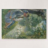 柳の木の足に座る恋人 – C.P ジグソーパズル (横)