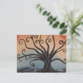 柳の木葉書 ポストカード (スタンド正面)