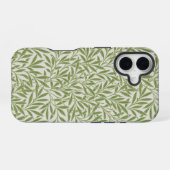 柳の葉の植物パターン モリス・ウィリアム iPhone 16ケース (裏面横)