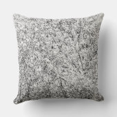 柳の葉木。抽象芸術自然 クッション (裏面)