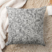 柳の葉木。抽象芸術自然 クッション (ブランケット)