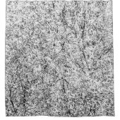 柳の葉木。抽象芸術自然 シャワーカーテン (正面)