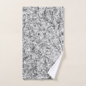 柳の葉木。抽象芸術自然 バスタオルセット (ハンドタオル)