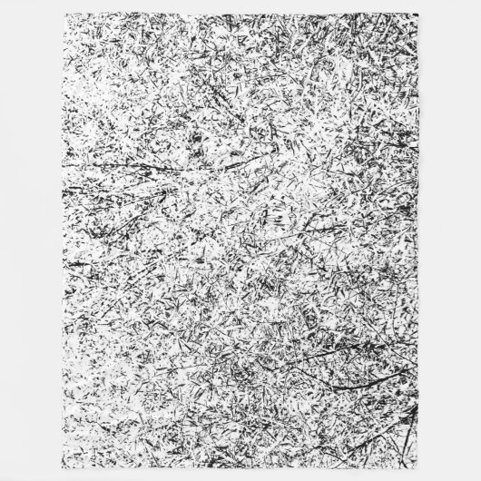 柳の葉木。抽象芸術自然 フリースブランケット (正面)