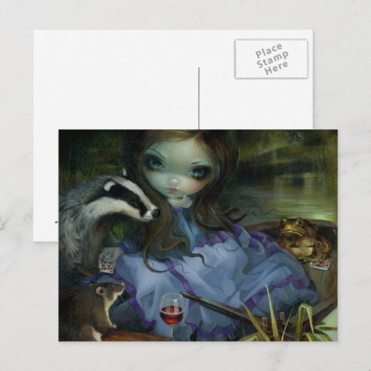 「柳の風」のはがき ポストカード (正面/裏面)