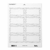 柳エレガント葉柄 ラベル (フルシート)