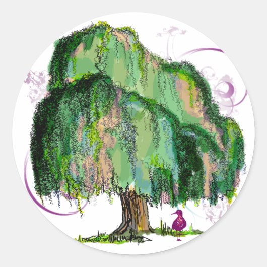 柳シ疑問に思シ ラウンドシール (正面)