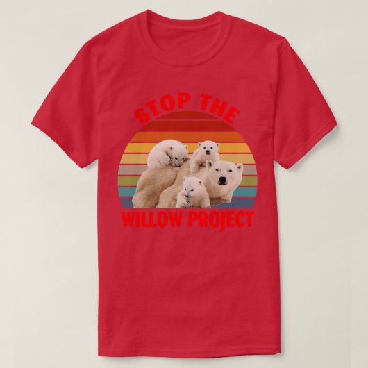 柳ストップ計画 Tシャツ (デザイン正面)