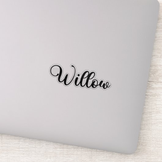 柳名 – 手書き書 シール (詳細)