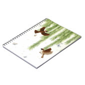 柳日本のの下の雀 ノートブック (左側)