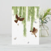 柳日本のの下の雀 招待状 (スタンド正面)