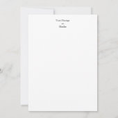 柳日本のの下の雀 招待状 (裏面)