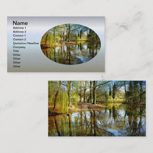 柳池水反射 名刺 (正面/裏面)
