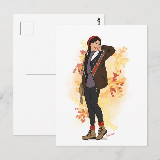 柳秋はがき ポストカード (正面/裏面)