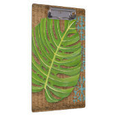 柳細工の背景のブロックプリントのやし クリップボード (右)