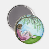 柳読の木の磁石の下 マグネット (正面/裏面)