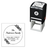 柳離れ |円差出人住所 セルフインキングスタンプ (インサイチュ)