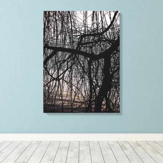 柳 キャンバスプリント (インサイチュ (ウッドフロア))