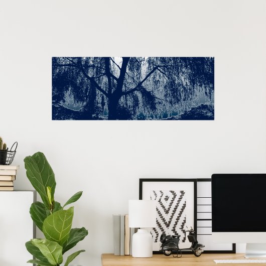 柳（青） ポスター (ホームオフィス)