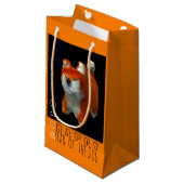 柴人形3Dデジタルアートドッグ年2018 SGift B2 スモールペーパーバッグ (正面アングル)