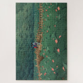 柴川辺天神の池　橋爪ハスイ ジグソーパズル (縦)