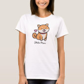 柴母柴犬犬Tシャツ Tシャツ (正面)