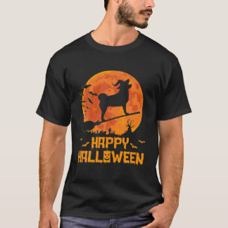 柴犬おもしろいウィッチパンプキンハロウィーンの衣装 Tシャツ