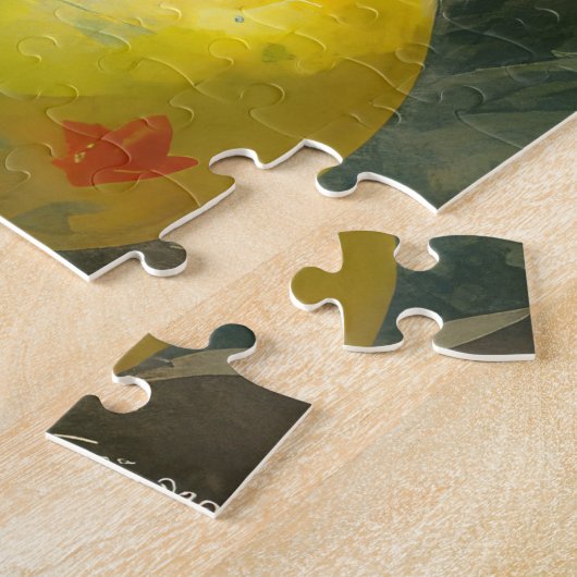 柴犬とイースターエッグホリデイ ジグソーパズル (側面)