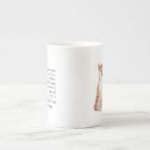 柴犬のお母さんの骨灰磁器のマグ ボーンチャイナマグカップ (正面)