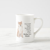 柴犬のお母さんの骨灰磁器のマグ ボーンチャイナマグカップ (右)