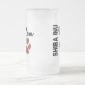 柴犬のお母さん2 フロストグラスビールジョッキ (中央)