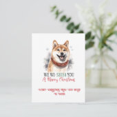 柴犬のウィスキークリスマス | シーズンカード (スタンド正面)