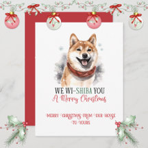 柴犬のウィスキークリスマス |