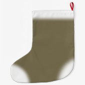 柴犬のクリスマスのストッキングカスタムな犬のストッキング ラージクリスマスストッキング (裏面)