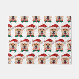 柴犬のクリスマス星 ドアマット
