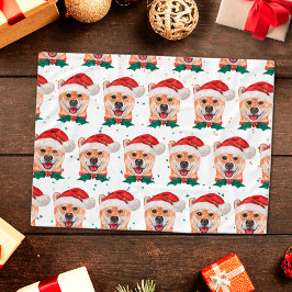 柴犬のクリスマス星 フリースブランケット