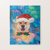 柴犬のクリスマス ジグソーパズル (縦)