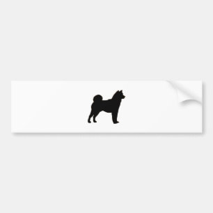 柴犬のシルエット バンパーステッカー