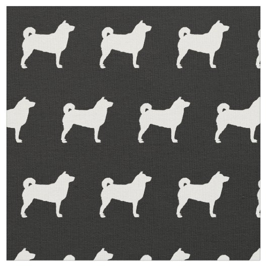 柴犬のシルエット ペット ファブリック (クローズアップ)