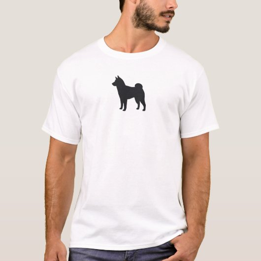 柴犬のシルエット Tシャツ (正面)