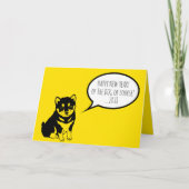 柴犬のスピーチバブル ハッピーニューカスタムイヤー HGC シーズンカード (正面)